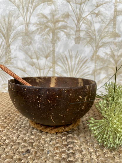 Coconut bowl incl bestek