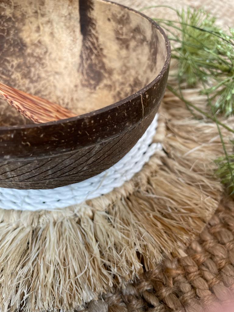 Coconut bowl incl bestek