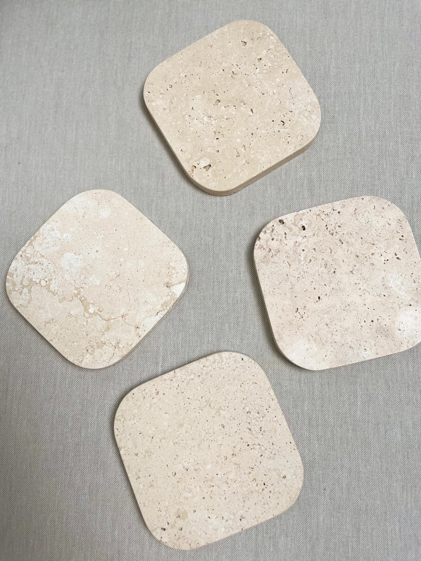 Onderzetters marmer (set 4 stuks)