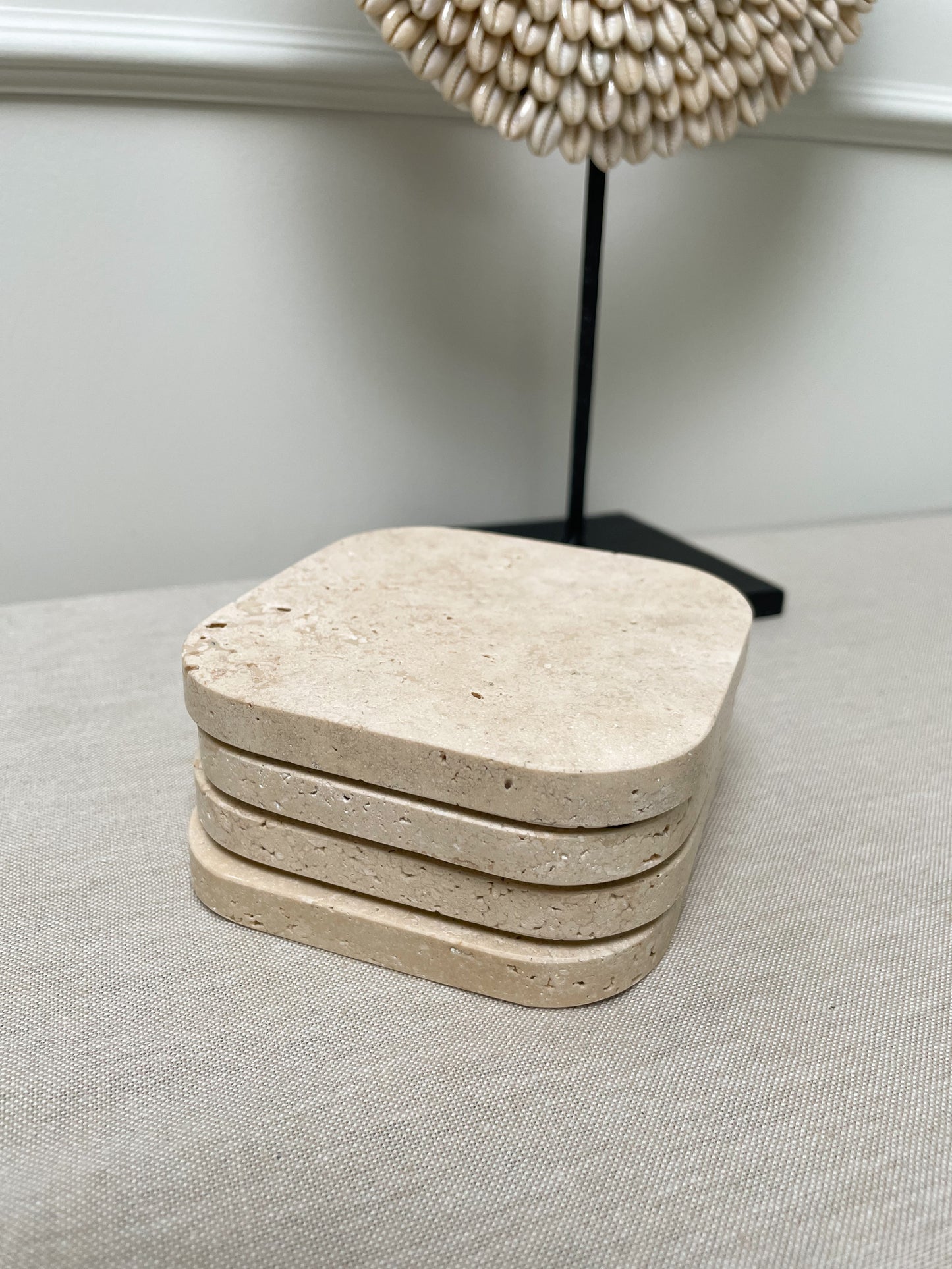Onderzetters marmer (set 4 stuks)