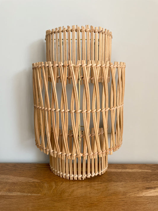 Rotan wandlampje