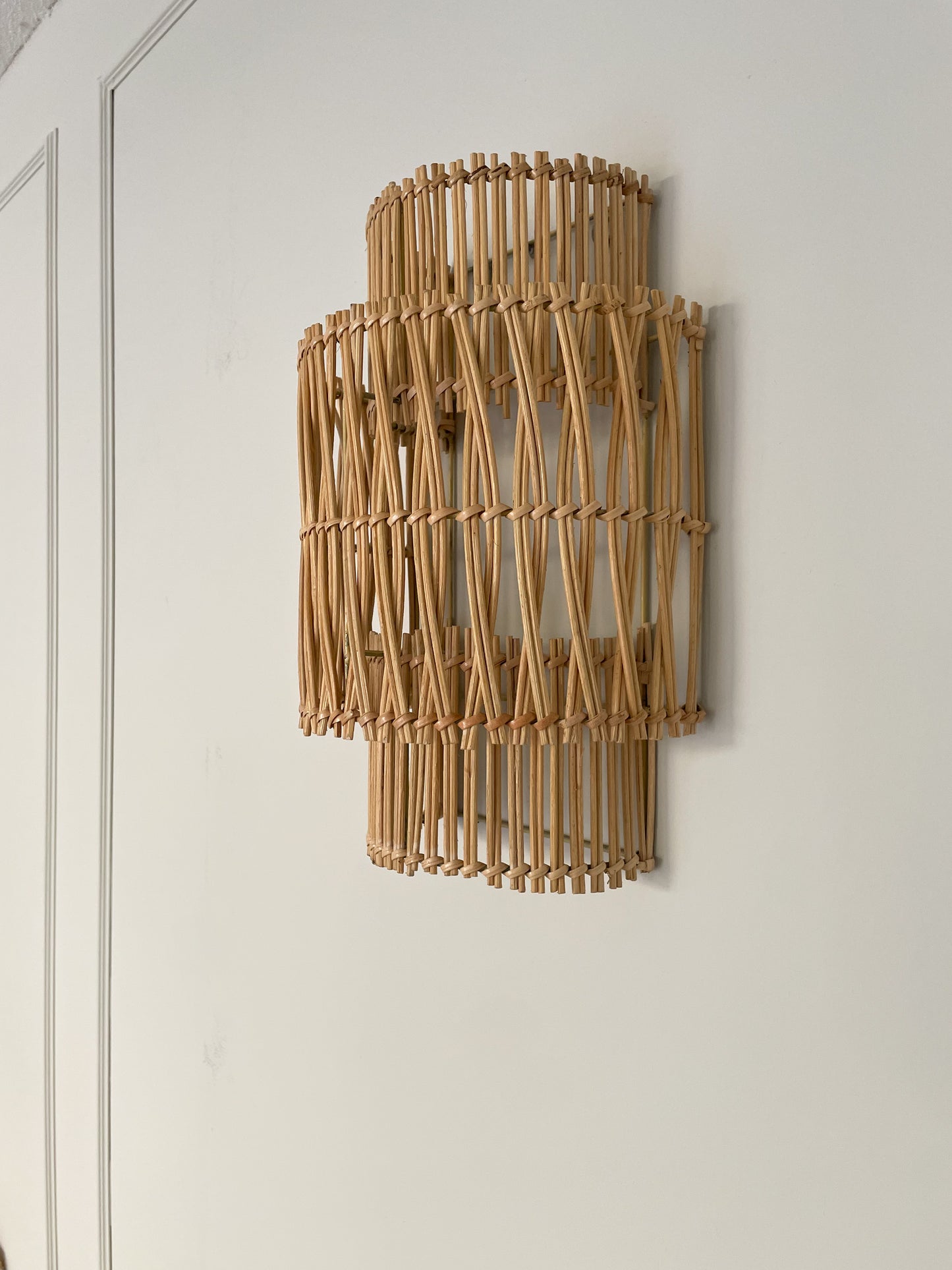 Rotan wandlampje