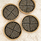 Kralen onderzetters (set van 4 stuks)