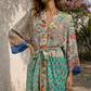 Kimono Emerald Paisley
