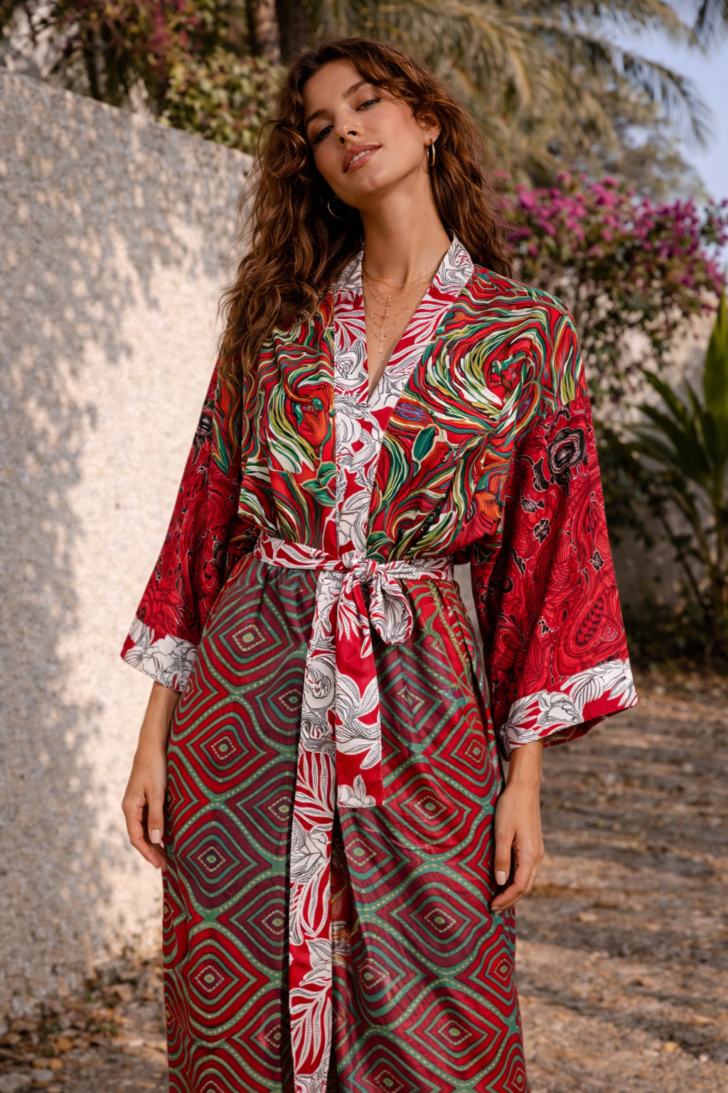 Kimono Red India