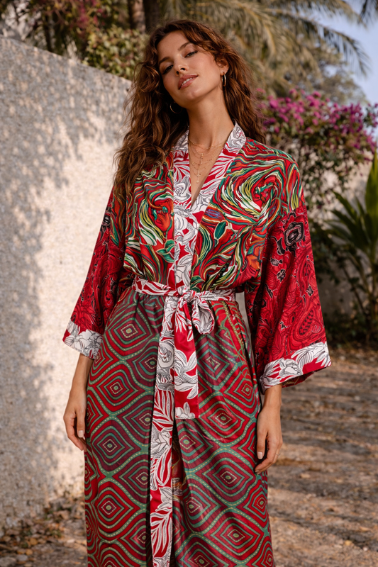 Kimono Red India