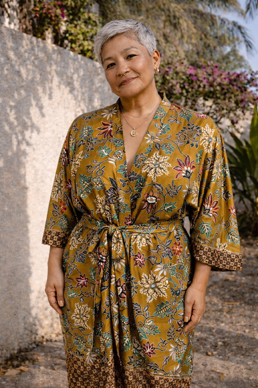 Kimono Saffraan Bloom