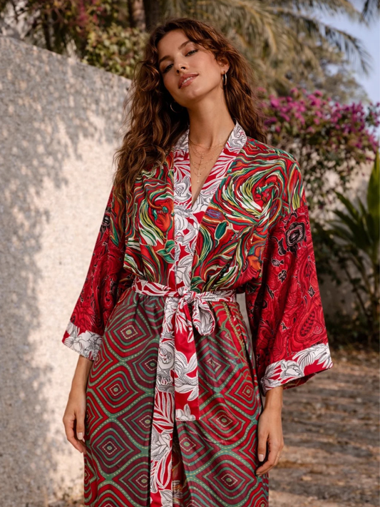 Kimono Red India