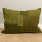 Sierkussen groen (patchwork)